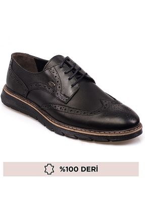 کفش کلاسیک مشکی مردانه چرم خالص maximoda - کد 675826308