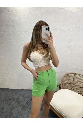 شلوارک و برمودا سبز زنانه اسلیم Fame - کد 674937099
