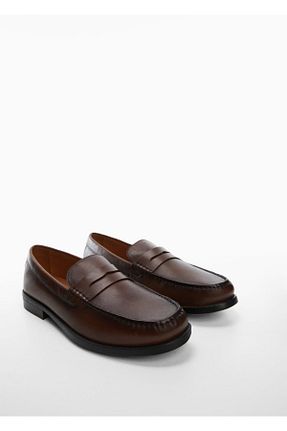کفش لوفر نارنجی مردانه MANGO Man - کد 450623863