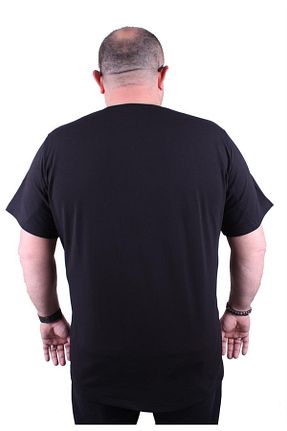تیشرت سایز بزرگ مشکی مردانه سایز بزرگ MocGrande - کد 675296403
