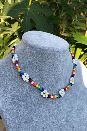 گردنبند جواهر نارنجی زنانه منجق İsabella Accessories - کد 42705185