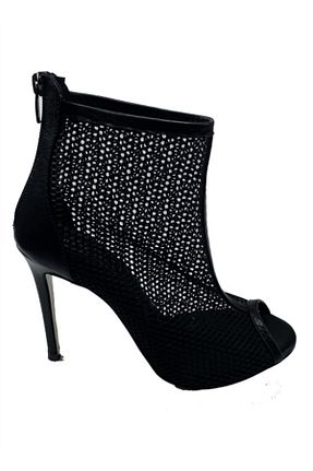 بوت / نیم بوت مشکی زنانه چرم خالص KARVENSHOES - کد 117155949