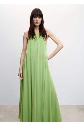 لباس سبز زنانه بافتنی پلی استر رگولار بند دار کد 675503755