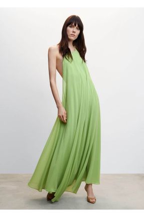 لباس سبز زنانه بافتنی پلی استر رگولار بند دار کد 675503755
