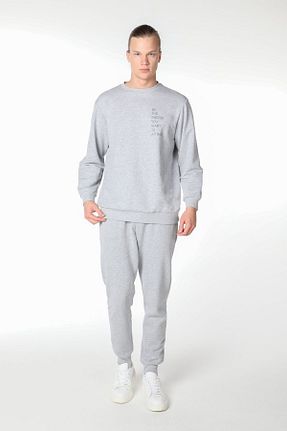سوئیشرت طوسی مردانه چاپی defys - کد 634681210