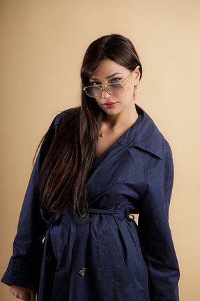 عینک آفتابی طلائی زنانه UV400 ONNObutik - کد 677269137