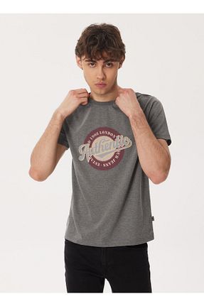 تیشرت طوسی مردانه رگولار Lee Cooper - کد 677534311