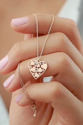 گردنبند نقره طلائی زنانه 925 عیار Silvano Jewelry - کد 444309854