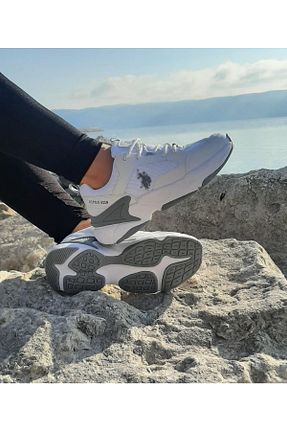 کفش پیاده روی سفید زنانه پارچه ای U.S. Polo Assn. - کد 676397210