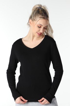 تیشرت مشکی زنانه رگولار defys - کد 637352211