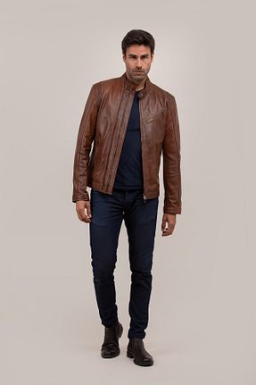 کت قهوه ای مردانه رگولار Gian Mori - کد 676169121