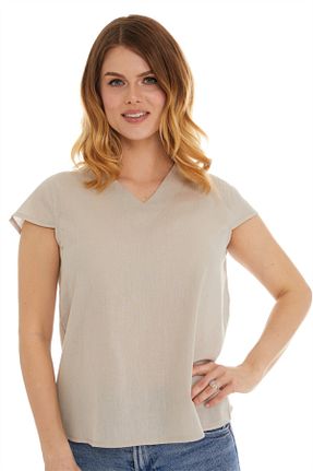 بلوز طوسی زنانه ساده Newbutix - کد 676656067
