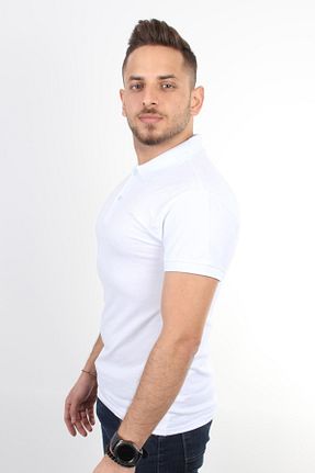 تیشرت سفید زنانه اسلیم فیت TREND YAŞAR - کد 74292550