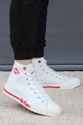 کفش اسنیکر سفید زنانه بند دار Lee Cooper - کد 676274803