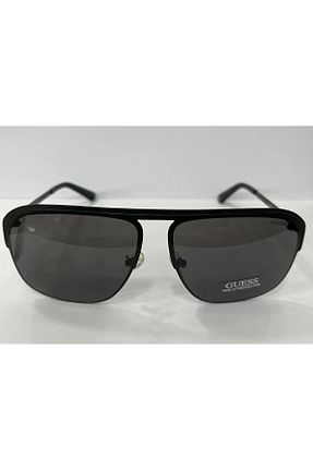 عینک آفتابی مشکی مردانه UV400 Guess - کد 676418155