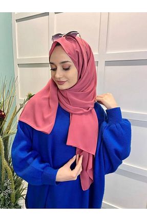 شال صورتی زنانه Medine İpeği Siyane - کد 676547916