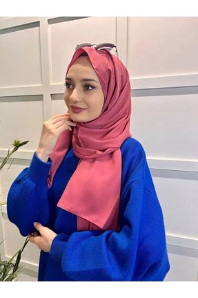 شال صورتی زنانه Medine İpeği Siyane - کد 676547916