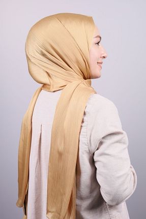 شال طلائی زنانه پلی استر Levidor - کد 312486187