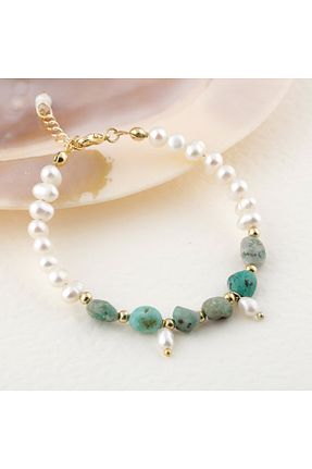 دستبند مروارید سفید مروارید آب شیرین OSMANLI DEĞERLİ TAŞ - کد 647265719