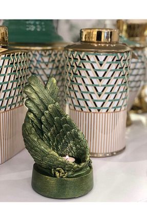 شمعدان و شمع گیر سبز سرامیک MeGgDecor - کد 677947161