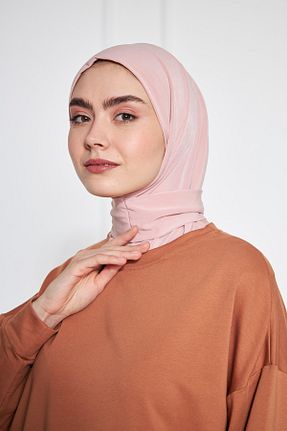 شال صورتی زنانه پنبه ای LEVİNA - کد 678055441
