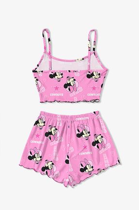 ست لباس راحتی صورتی زنانه Animal PEMBİŞ HOMEWEAR - کد 674240233