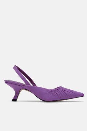 کفش پاشنه بلند کلاسیک بنفش زنانه پاشنه کوتاه ( 4 - 1 cm ) پاشنه نازک کد 678340287