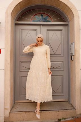 لباس حجاب بژ زنانه Çan Genel Markalar - کد 678462833