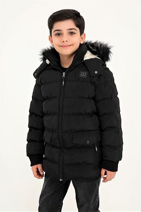 کاپشن مشکی بچه گانه رگولار REGOS - کد 138291167