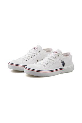 کفش اسنیکر سفید زنانه بند دار U.S. Polo Assn. - کد 677985065