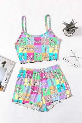 ست لباس راحتی رنگی زنانه Animal PEMBİŞ HOMEWEAR - کد 674241402