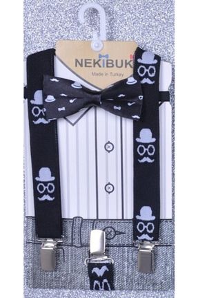 پاپیون مشکی بچه گانه پارچه ای NEKİBUKİ - کد 89765497