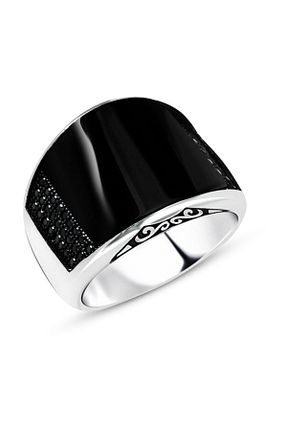 انگشتر نقره مردانه زیرکن KsrModa - کد 90022687