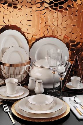 سرویس غذاخوری سفید 12 نفره Kütahya Porselen - کد 90045268