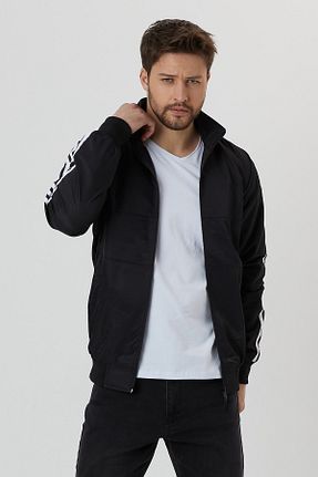 کاپشن مشکی مردانه رگولار COMEOR - کد 88383637