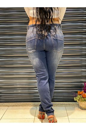 شلوار جین سایز بزرگ طوسی زنانه فاق نرمال TAIFUN - کد 678037422