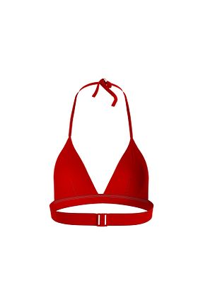بالاتنه بیکینی قرمز زنانه ساده Tommy Hilfiger - کد 678236004