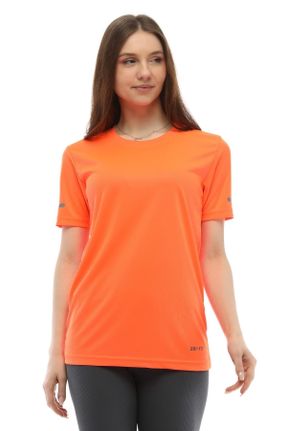 تی شرت نارنجی زنانه رگولار پلی استر تکی کد 678565550