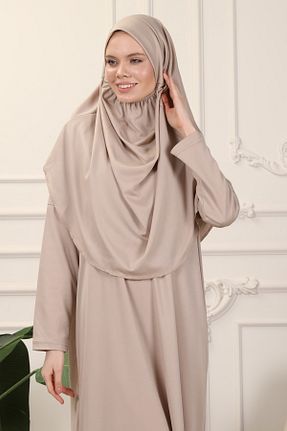 لباس حجاب قهوه ای زنانه Relaxed Transacoustic - کد 662912478