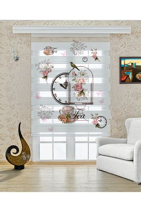 پرده کشوئی سفید Zebra serir home - کد 679271123