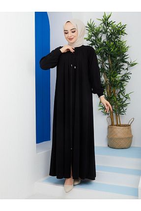 کلاه و ابایا مشکی زنانه بافتنی SARİAL GİYİM - کد 262998563