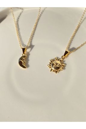 گردنبند جواهر طلائی زنانه روکش طلا کد 249700183
