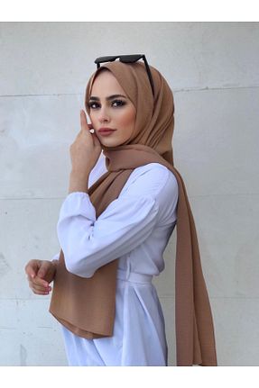 شال قهوه ای زنانه جاز KASVA SCARF - کد 467377149