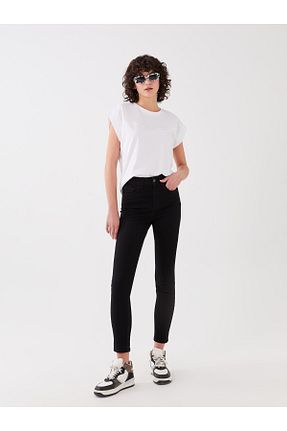 شلوار جین سبز زنانه پاچه تنگ LC Waikiki - کد 679270241