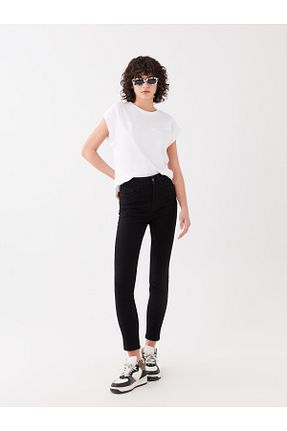 شلوار جین سبز زنانه پاچه تنگ LC Waikiki - کد 679270241