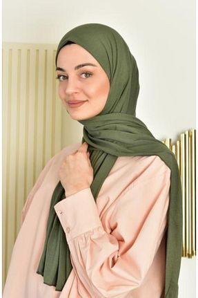 شال خاکی زنانه ویسکون BURDEN IPEK - کد 679174796