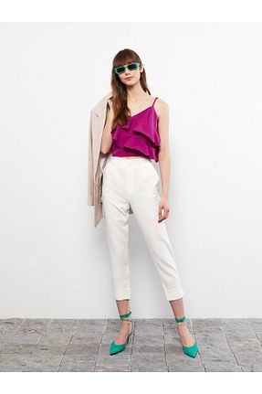 بلوز بنفش زنانه ساده LC Waikiki - کد 679221283