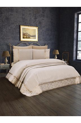 روتختی سایز بزرگ بژ پلی استر Homeart - کد 42666811