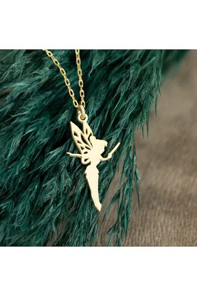 گردنبند نقره طلائی زنانه 925 عیار Dkmn Silver - کد 679378542