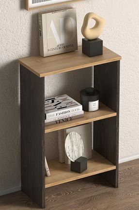 قفسه کتاب مشکی 80 سانتی متر Monte Sehpa - کد 679415153
